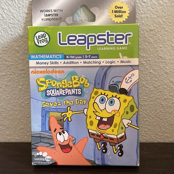 NIB Leapfrog Leapster Learning Games Disney SpongeBob Scooby - Picture 6 of 7